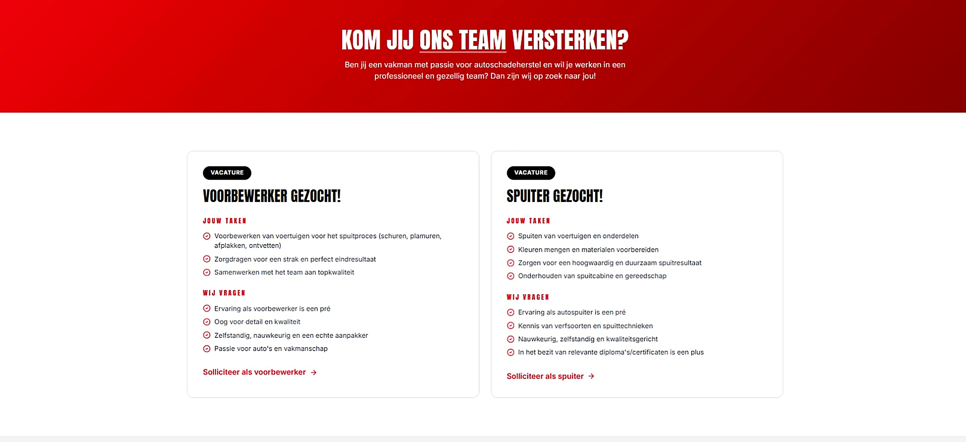 Vacaturesectie