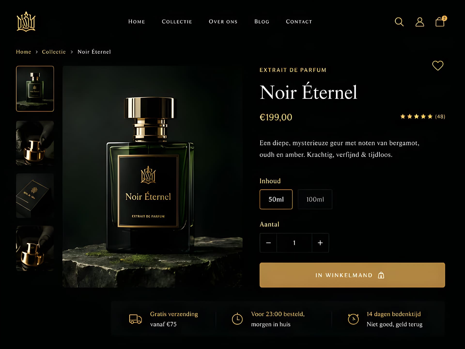 Maison Noir — productpagina Noir Éternel