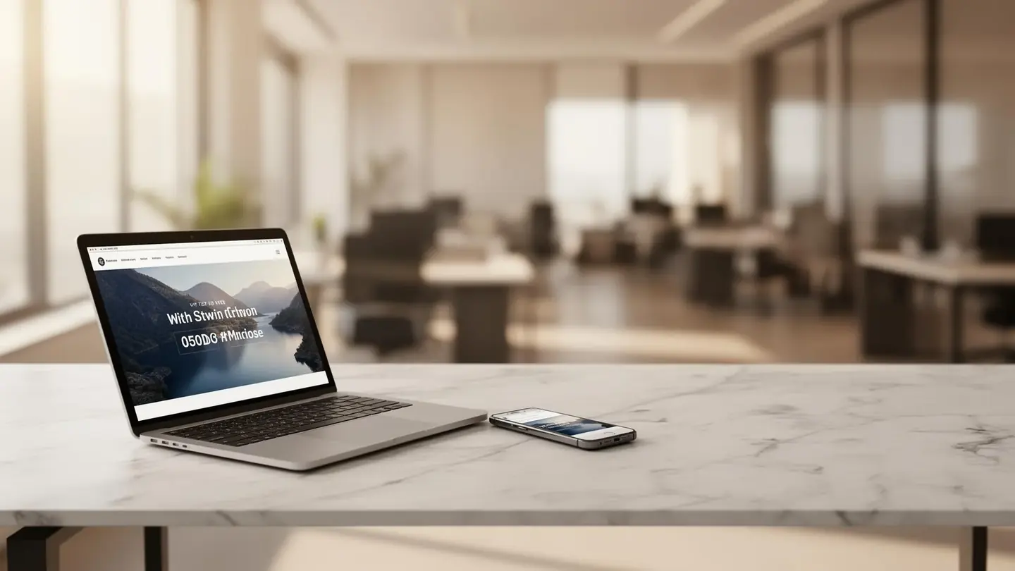 Premium website ontwerp door SiteDigital — laptop en smartphone